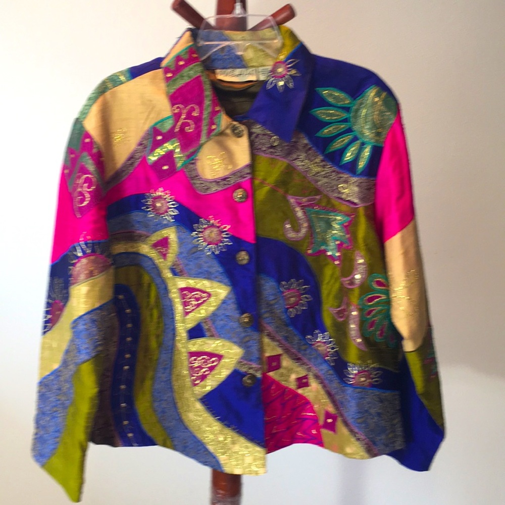 Vintage Silk 1 of a kind Jacket!